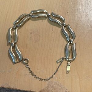 Monet Gold-Tone Wave Bracelet